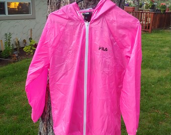 hot pink windbreaker jacket