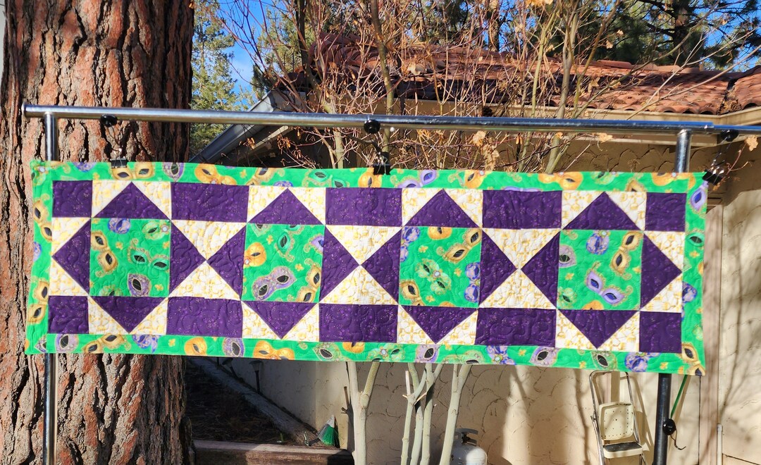 Mardi Splendor Quilted Table Runner NCU0PTT2536