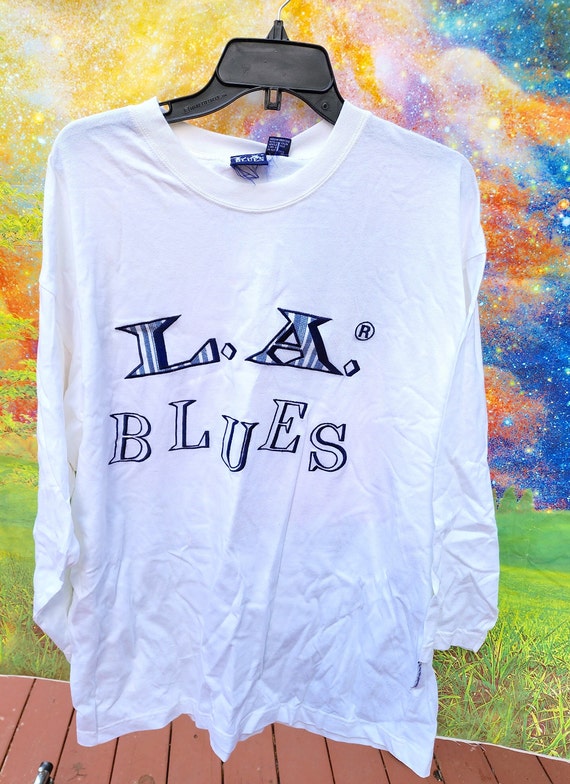 Vintage Womens Long sleeve shirt LA blues New NWT 