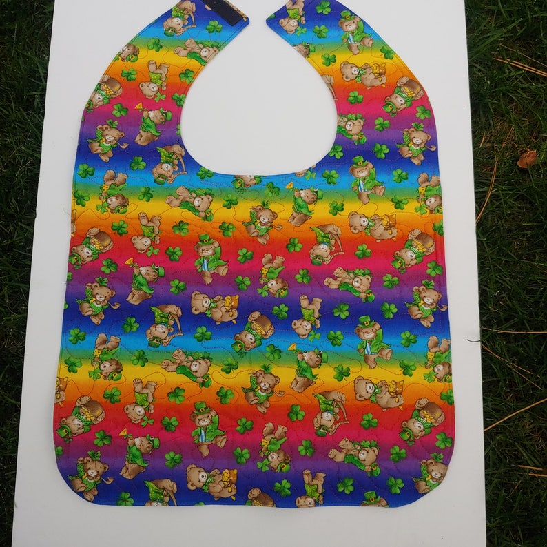 Handmade Special needs adult bib Senior Citizen quilted St Etsy