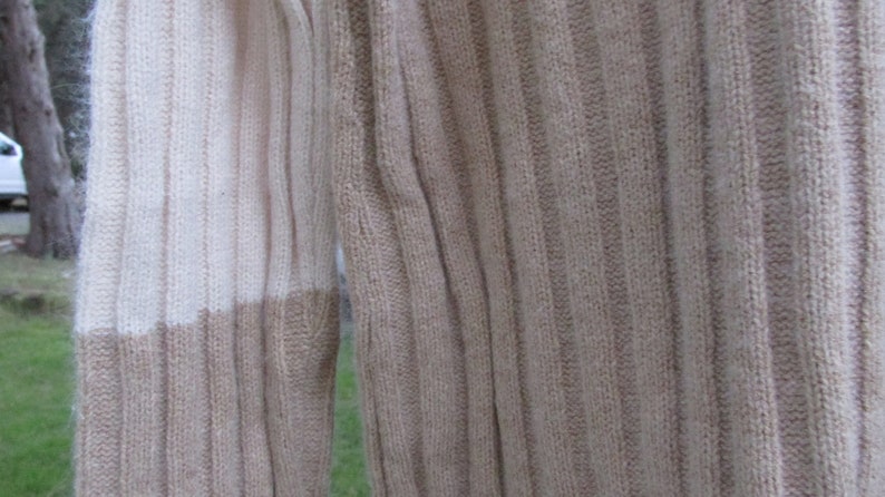 Vintage ivory and tan sweater Vittadini Sweater Women/'s size XL New with tags Made in Hong Kong