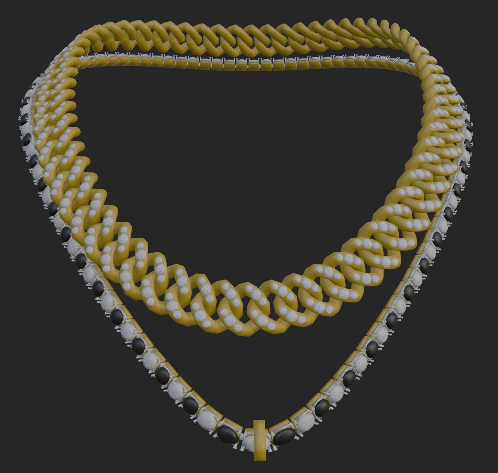 Chain Model #10 | OBJ File | Fully Mapped OBJ | Used for Blender or 3DS ...