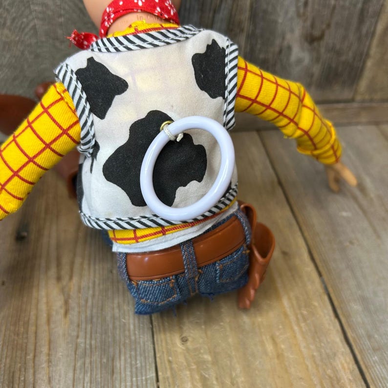 Disney Pixar Toy Story Woody Talking Action Figure Bonnie Boot No Hat 15 Inch image 8
