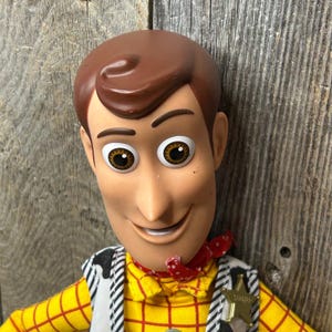 Disney Pixar Toy Story Woody Talking Action Figure Bonnie Boot No Hat 15 Inch image 2