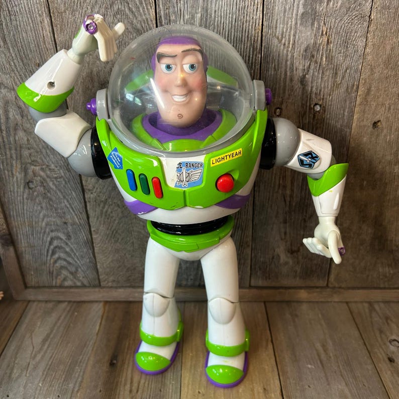 Disney Pixar Toy Story Buzz Lightyear Talking Action Figure with Pop Out Wings image 8