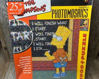 2001 Limited Edition the Simpsons 1000 Piece Puzzle, Sealed in