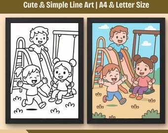 Back to School Coloring Pages for Kids: 15 Printable School Theme Worksheets (PDF)