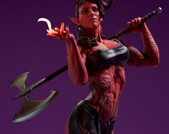 Baldurs Gate 3 | Karlach | Hand-Painted or Unpainted | 12" Fan Art