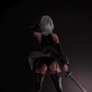 NieR:Automata 2B High-quality hand-painted finish – 3D-Printed Resin Figure 1/6 1/8 1/10 |   (Fan Art)