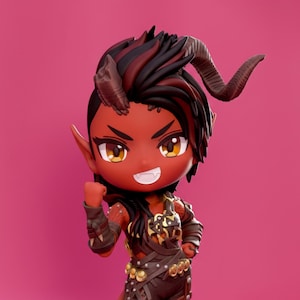 Karlach Baldurs Gate 3 Fan Art 4.2" Resin Figure | Hand-Painted