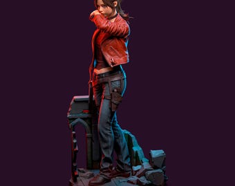 Claire Redfield | Resident Evil | 3D Printed Resin Figure | Fan Art | Hand-Painted or Unpainted