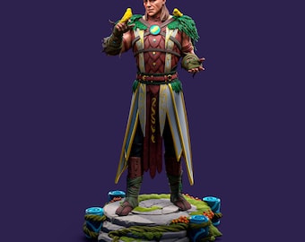 Halsin | Baldurs Gate 3 | 3D Printed Resin Figure | Fan Art