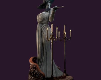 Lady Dimitrescu |  Resident Evil Village | Resin Figure | Fan Art Statue