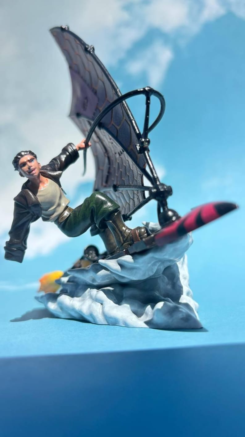 Solar Surfer Treasure Planet Jim Hawkins Solar Surfer Figure: Hand-painted Fan Art ...