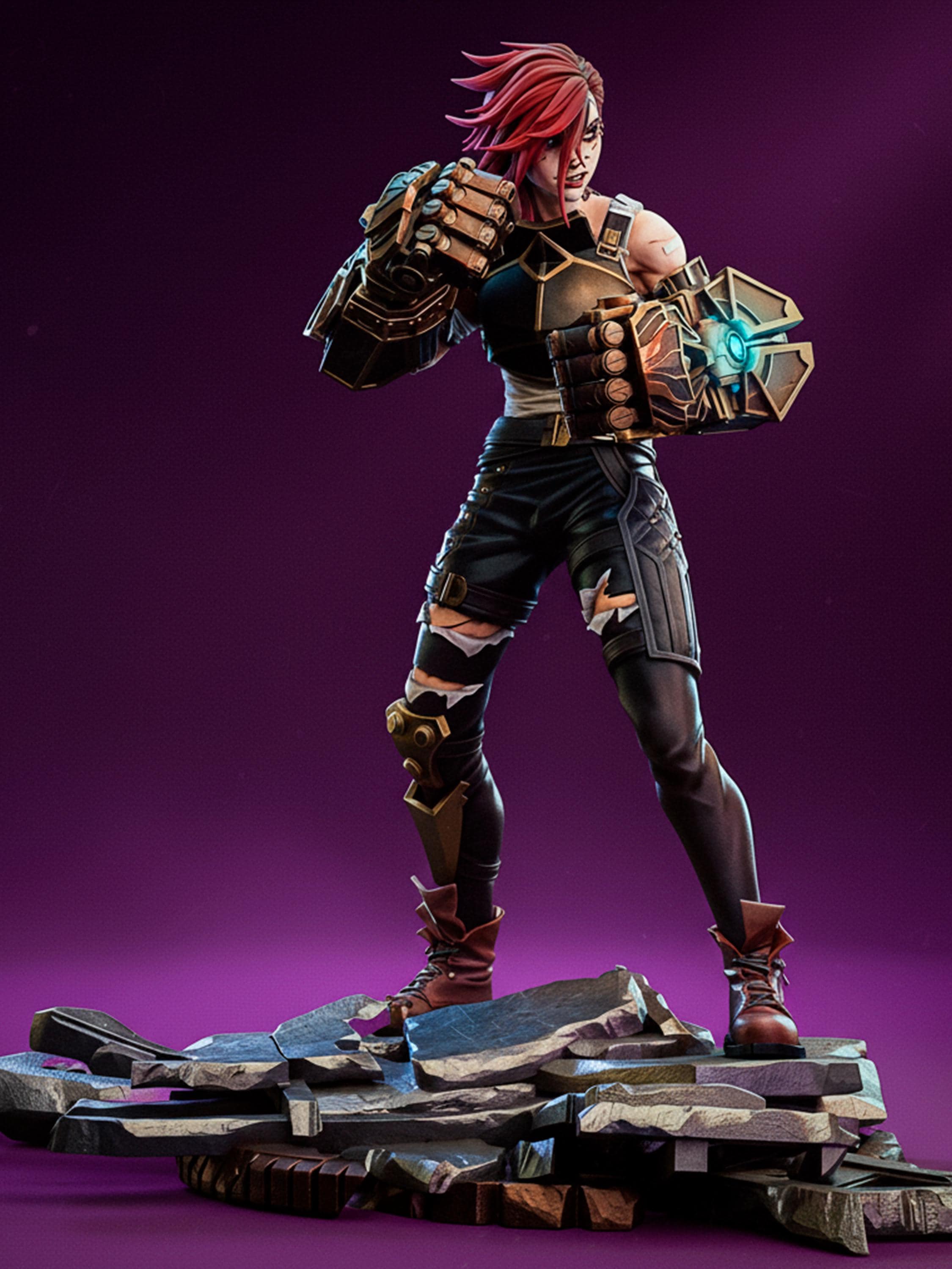 Vi Arcane Statue League of Legends Fan Art 9.6