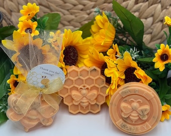 Handmade Honey Bee Soap Set • Baby Shower Favors