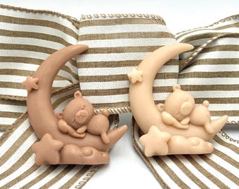 Handmade Sleeping Bear Soap – Baby Shower Favors, Nursery Decor