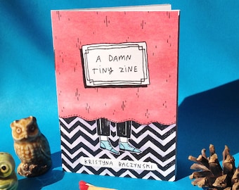 A Damn Tiny Zine - Twin Peaks Art Mini-Zine, Log Lady, David Lynch