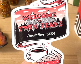 Welcome to Twin Peaks - Sticker, David Lynch