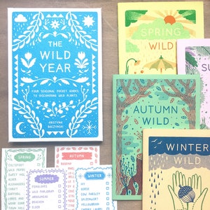 Plant Zine Collection, The Wild Year 4 x Seasonal Risograph Comics, Boxed Gift image 1