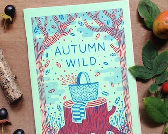 Autumn Wild - Plant Zine, Comic Risograph Handmade