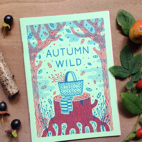 Autumn Wild - Plant Zine, Comic Risograph Handmade