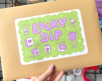 Lucky Dip! ~ Studio Seconds Bundle ~ Riso prints, zines, stickers, postcards, comics
