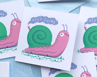 Keep Going - Small Illustrated Notecard