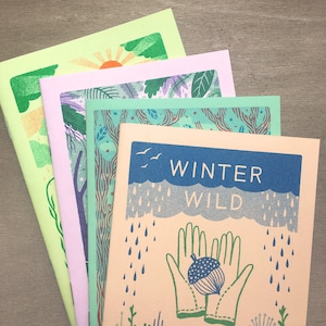 Plant Zine Collection, The Wild Year 4 x Seasonal Risograph Comics, Boxed Gift image 8