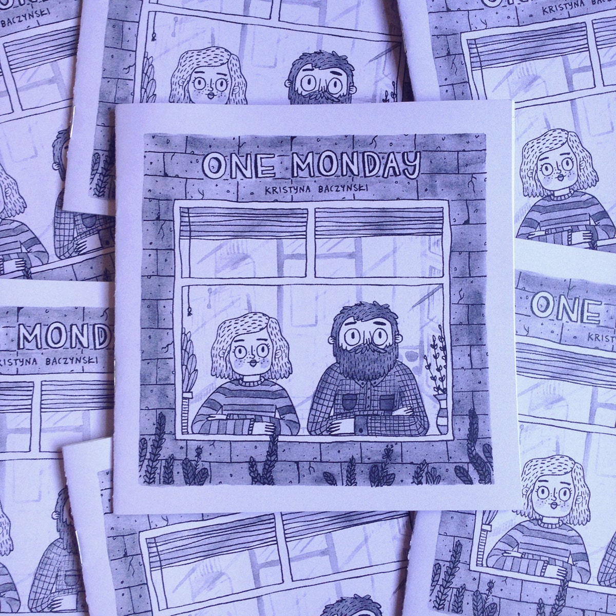 One Monday - Comic, zine, diary comic, perzine, hourly comic day