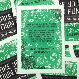 A Zine About Making Zines 'Make Your Own Fun', Risograph, Xerox, D.I.Y. Book image 6