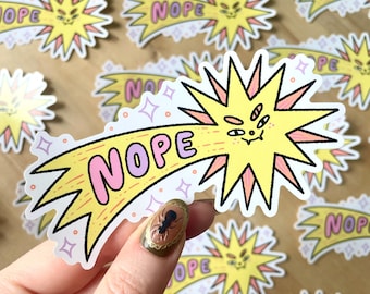 Nope Comet Shooting Star Sticker