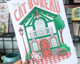 Cat Bureau - Fantasy Polly Pocket, Folding Risograph Print