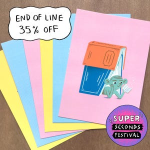 We Love Books! - 6 x Art Postcards