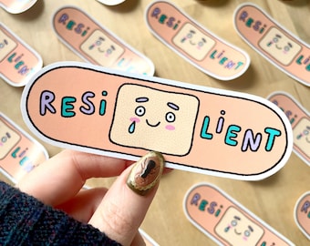 Resilient Plaster Bandaid Sticker