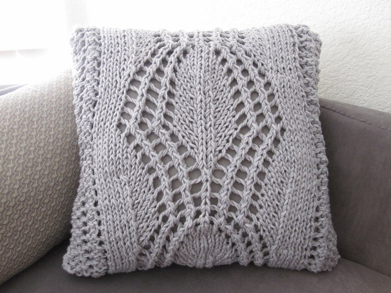 Ready-Made Knit Afghan---PEACEFUL in OFF WHITE
