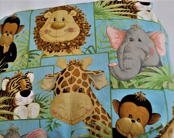 Jungle Babies Patch Crib Sheet