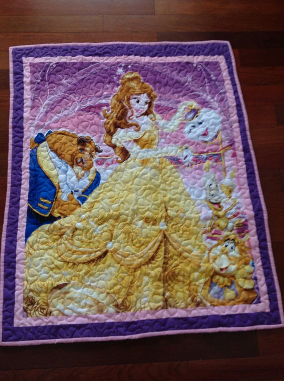 beauty and the beast baby blanket