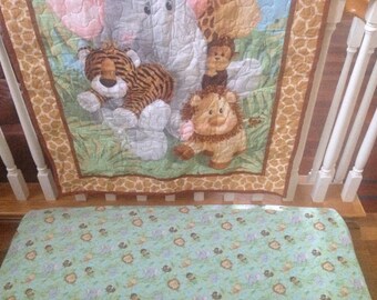 Jungle Animals Crib Sheet