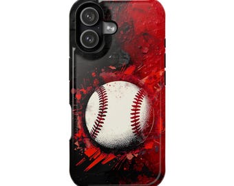 Phone Case, Baseball Theme, Great Gift for Him or Teen, Baseball Lover, impact-resistant, Magnetic Case