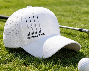 Personalized Golf Hat For Men, Custom Golfer Gift for Him, Custom Kids Name Hat For Dad, Hat for Grandpa, Father's Day Gift