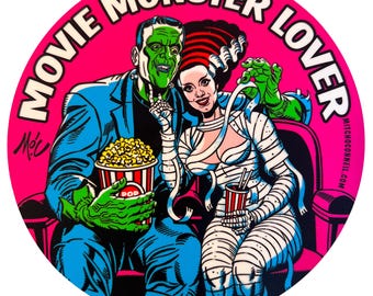 Movie Monster Lover sticker 2-pack!