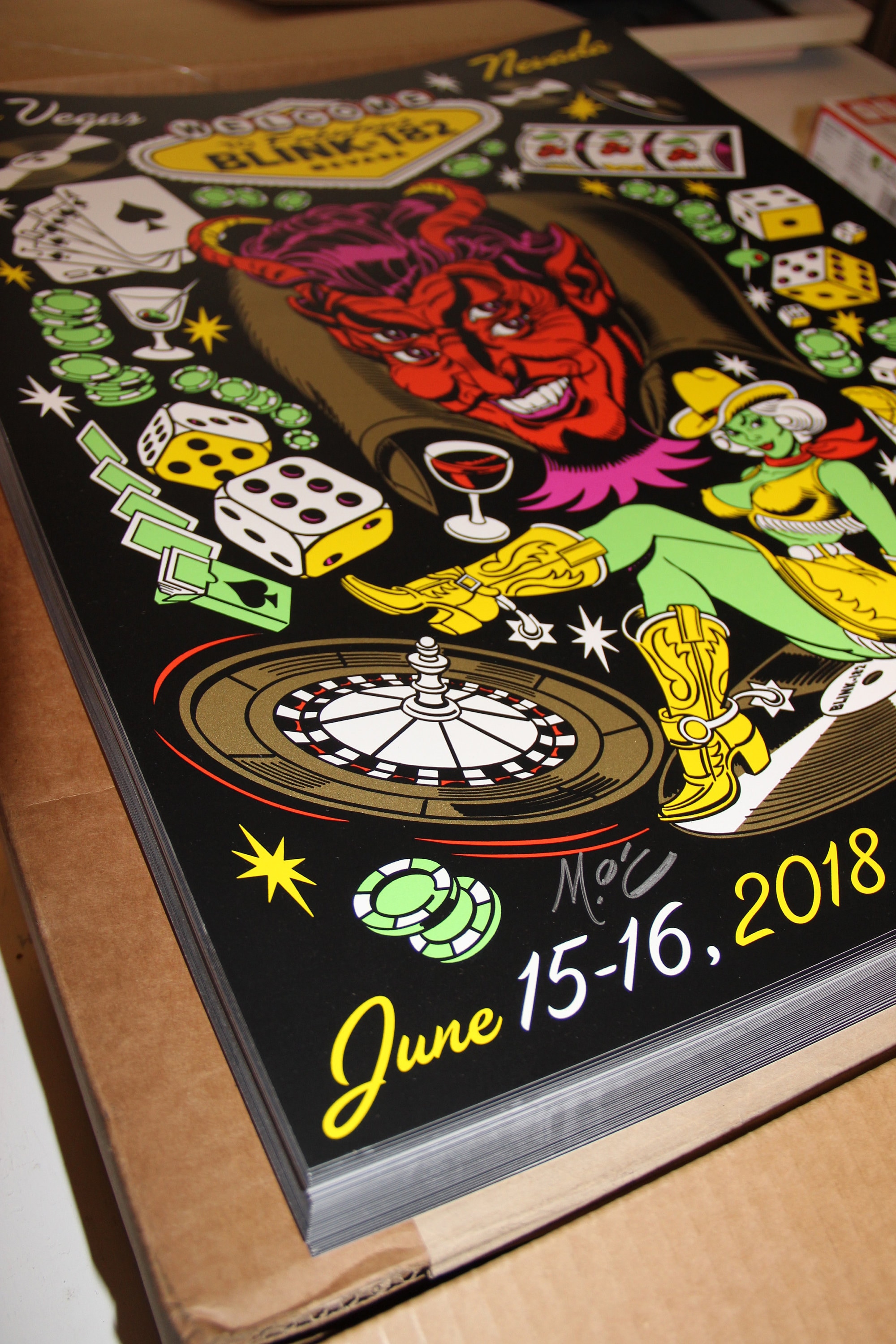 Blink-182 Vegas Devil Show Print! - Etsy