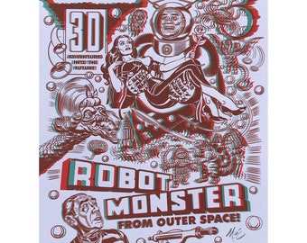 3-D Robot Monster!