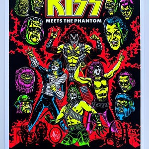 KISS Meets the Phantom Blacklight and Flocked! - Etsy