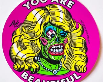 You Are Beautiful! Stickers