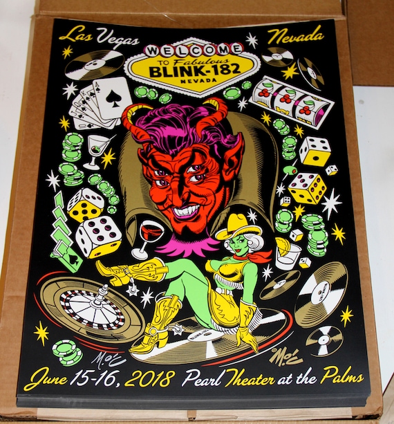 Blink-182 Vegas Devil Show Print! - Etsy