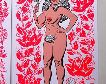 Hello Dolly! Pair of 12 by 18" screenprints!