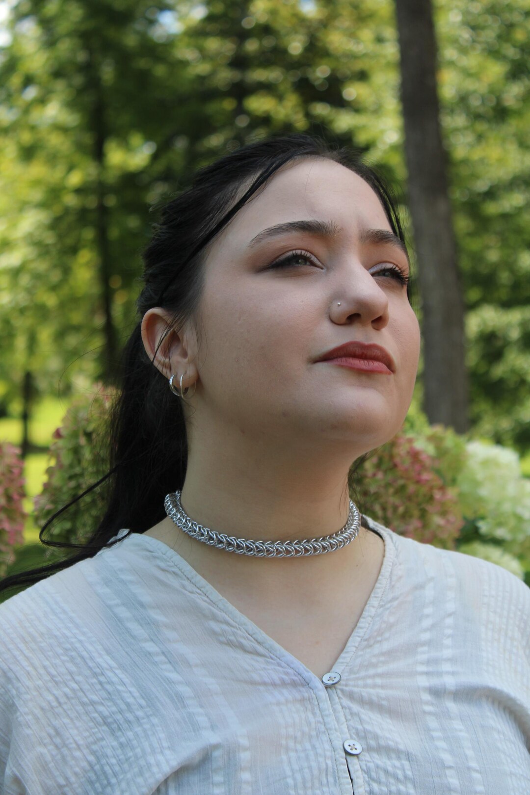 Box Weave Chainmail Choker - Etsy