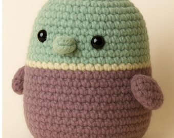 Crochet Plush Bird Pattern: Amigurumi Toy Tutorial (PDF Download)
